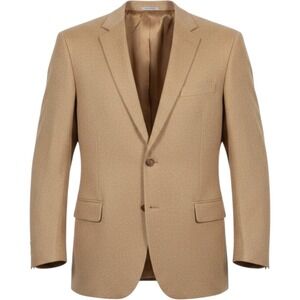 W.H.‎ Belk Sport Coat Mens 48 Long Camelhair Tan Two Button Solid Blazer